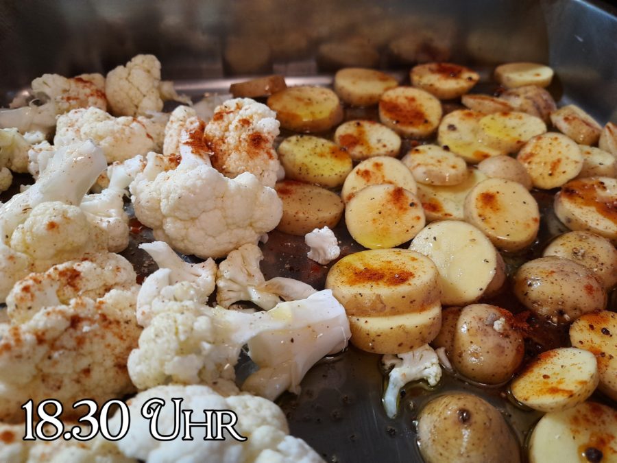 Blumenkohl und Kartoffeln passend zu ein lahmer Sonntag