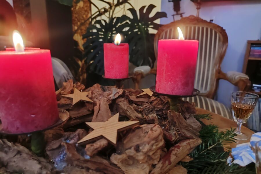 Adventsgesteck, ein stiller Tag